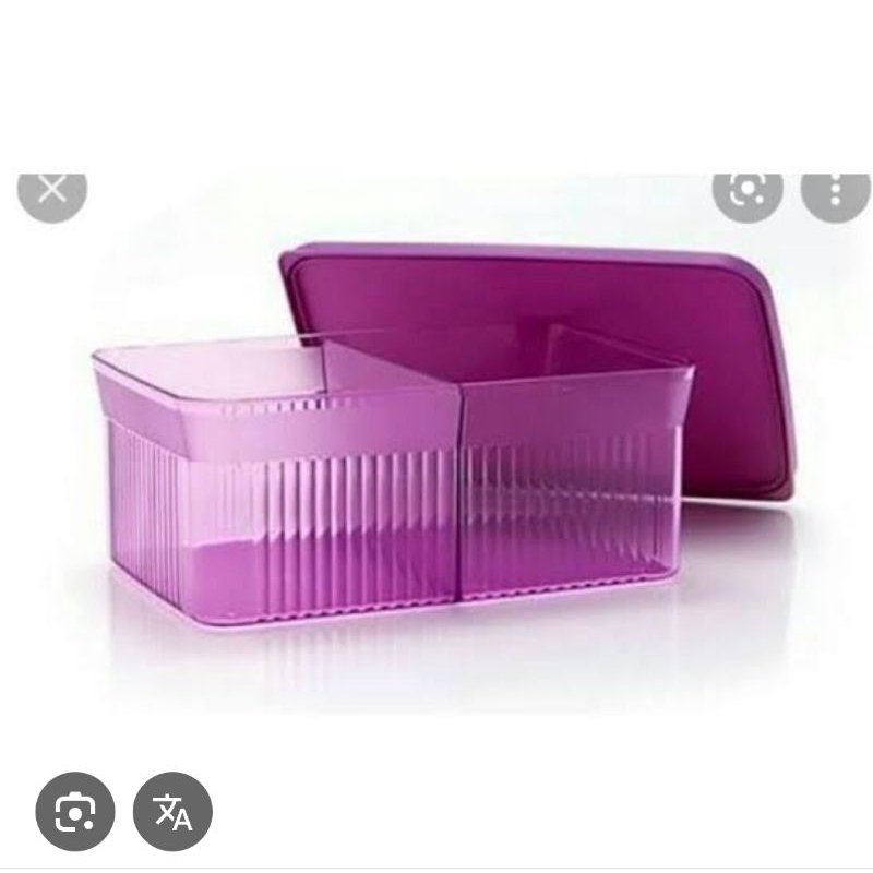 Snack it ungu 1Pc TUPPERWARE wadah kue bersekat