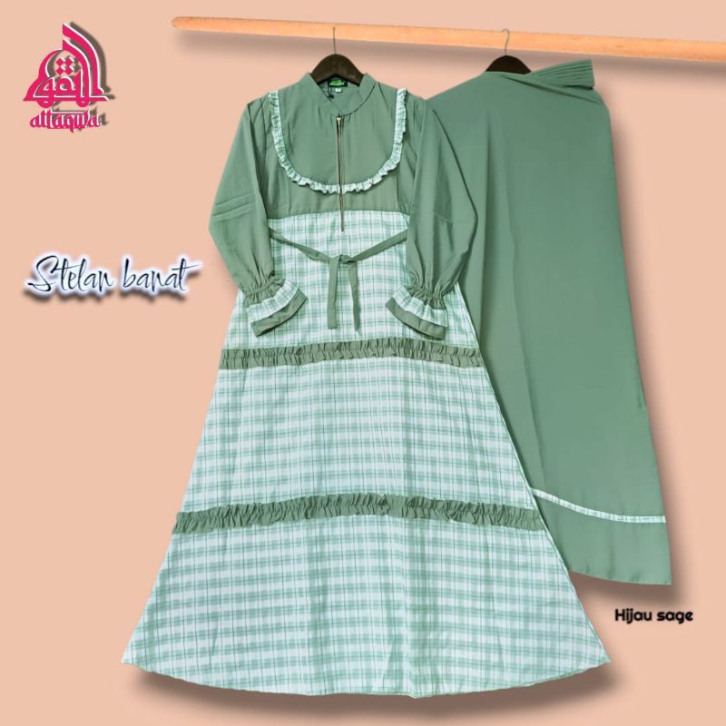 gamis anak kotak kotak