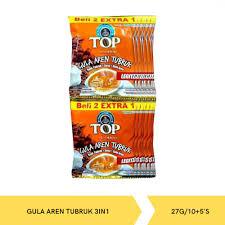 

(1 RENCENG) TOP COFFEE KOPI GULA AREN TUBRUK 27 gr ISI 10 PCS