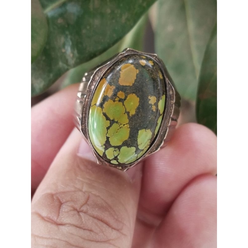 BATU AKIK PIRUS HUBEI/XINJIANG RING PERAK HM  JOSS