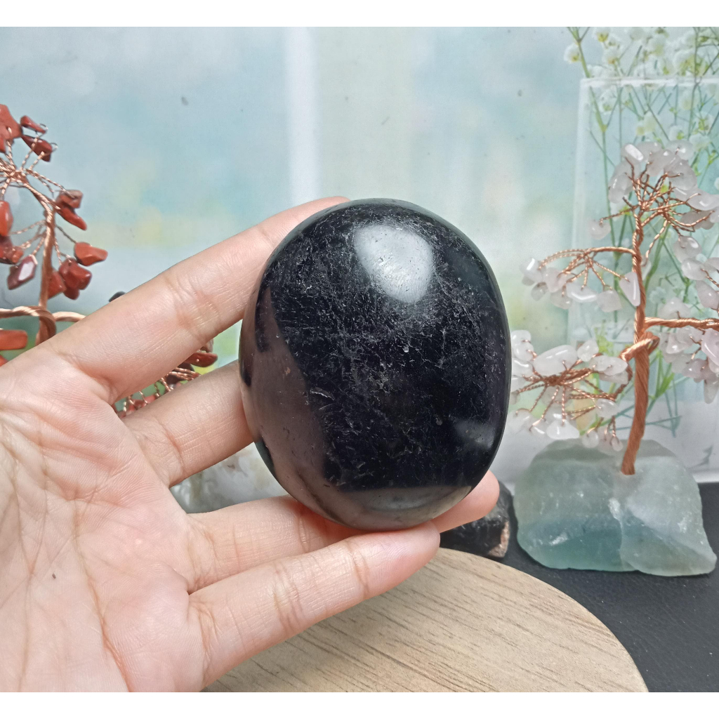 Batu Natural Black Tourmaline Palm (2)
