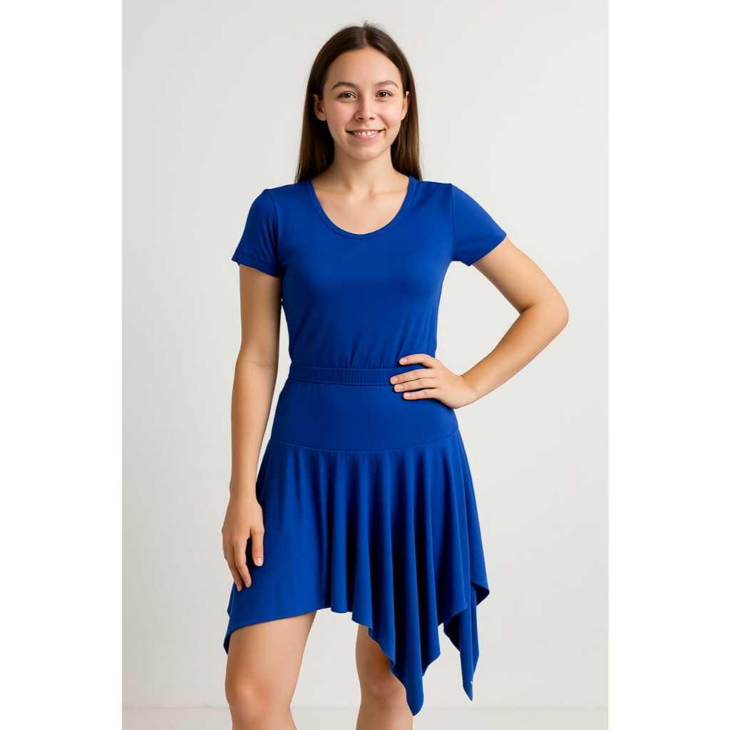 Set atasan rok dance zig zag dan atasan v neck untuk line dance/latin dance