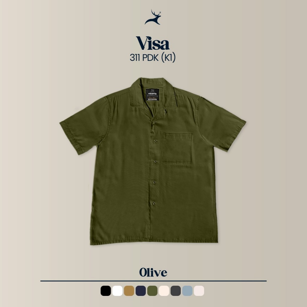 RETAMA Kemeja Kerah Visa 311 Lengan Pendek