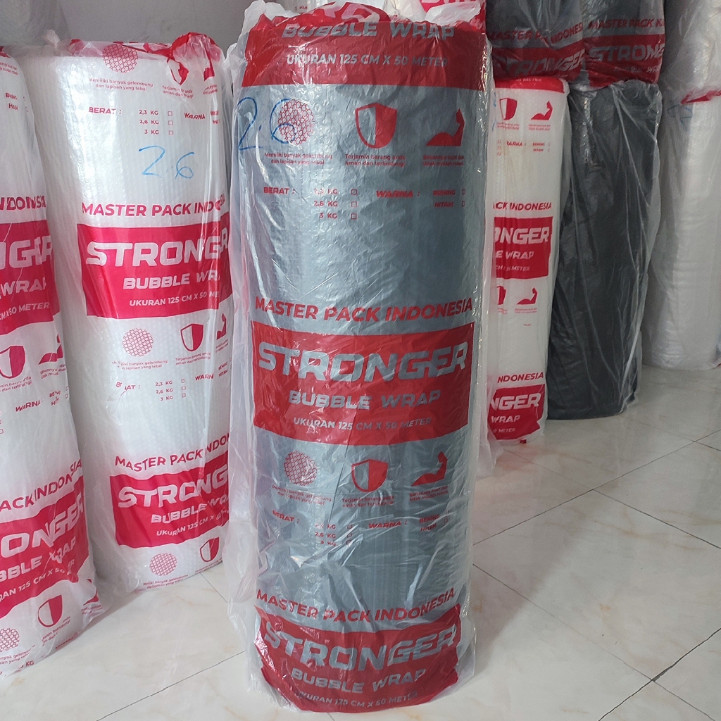 

PLASTIK BUBBLE WRAP PACKING MPI TERMURAH BERAT 2,6KG - WARNA HITAM