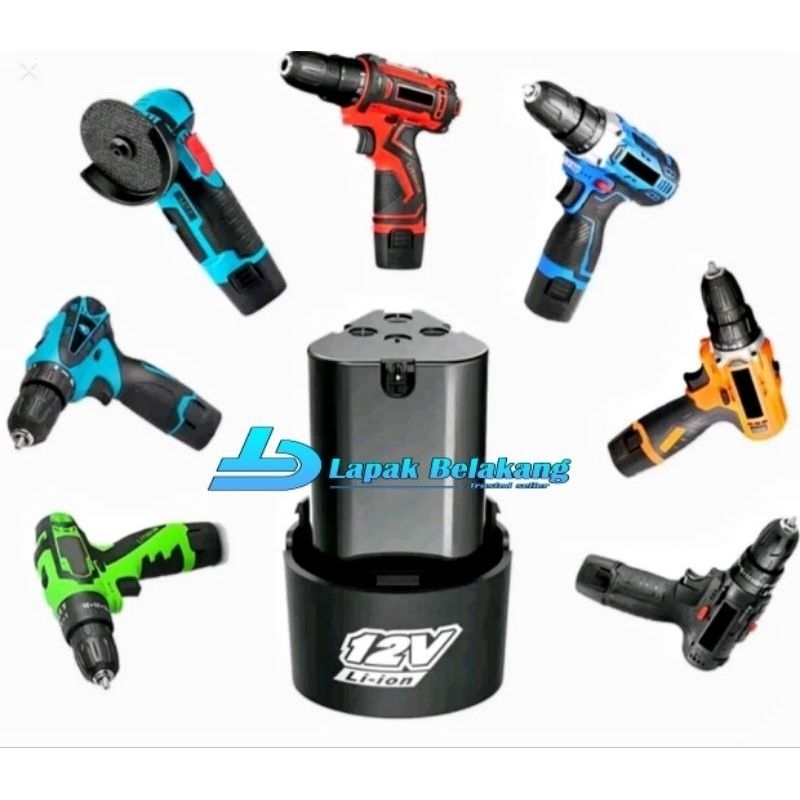 BATERAI BOR CORDLESS 12VOLT NEW UPGRADE BOR 12V JLD, APR, GTOOLS, HUJIA