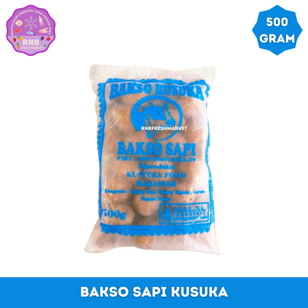 

Bakso Sapi Kusuka Netto 500 Gram