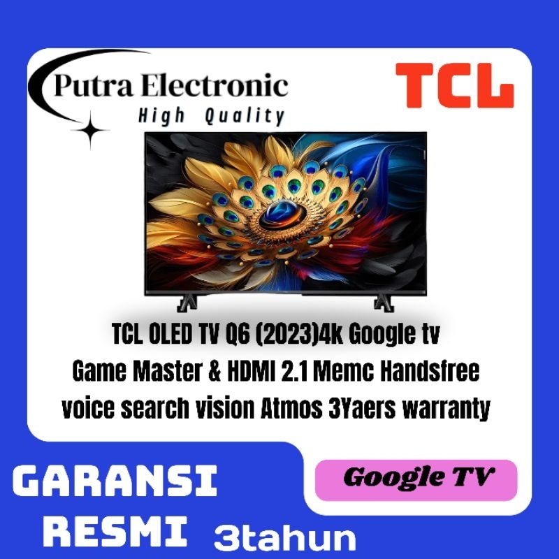 TCL QLED 43Q6 4k Google tv 43inch 2023