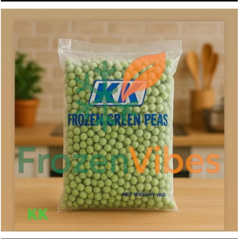 

FROZEN GREENPEAS/ sayur green peas frozen 1kg/ kacang polong hijau frozen