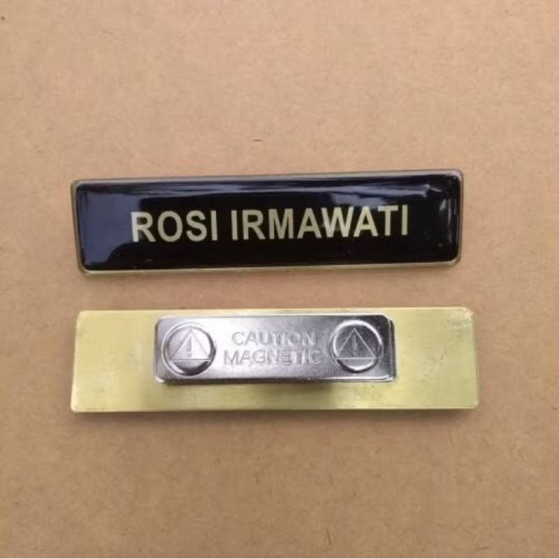 

Nametag Papan Nama Dada Bahan Akrilik Premium