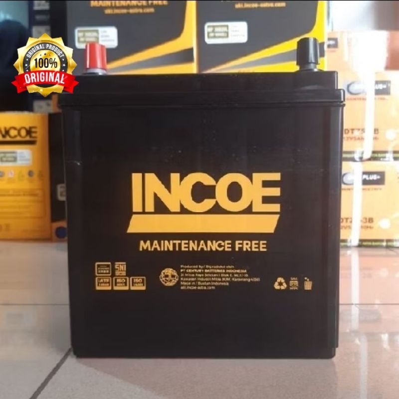 Aki Mobil Kering Toyota Avanza, Rush, Raum Accu Incoe NS40 MF 32Ah