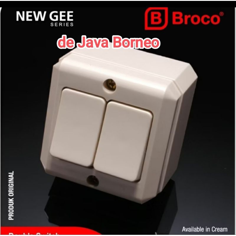 Broco 16220-11 (B) Saklar Seri Original/ saklar 2 tombol /saklar double