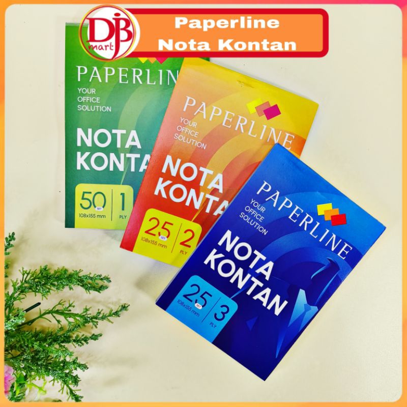 

Nota Kontan Paperline 1 ply/ 2 ply/ 3 ply Ukuran Kecil 108x155 mm
