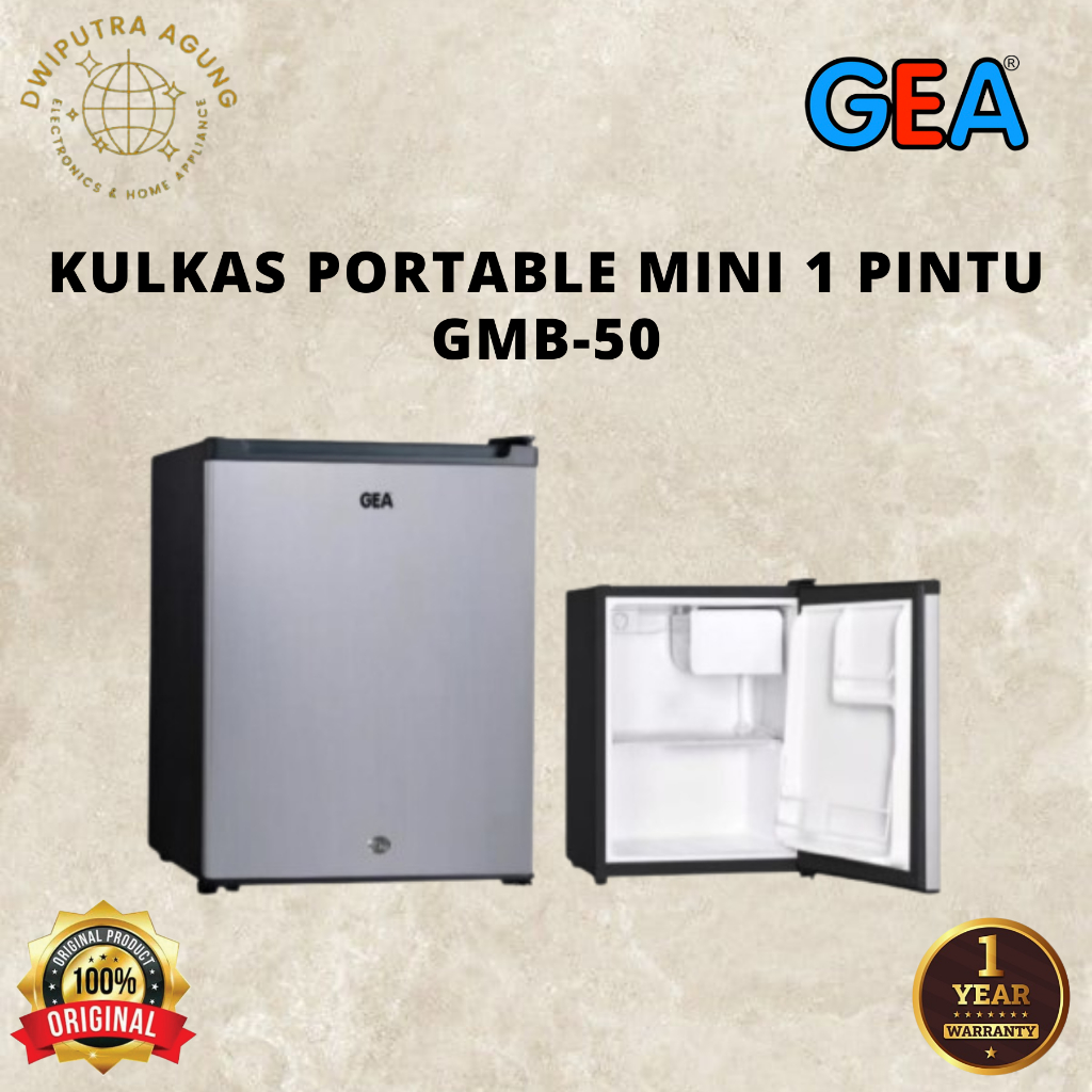 KULKAS GEA PORTABLE / MINI GMB50 / GMB-50 LEMARI ES MINI MURAH GMB 50