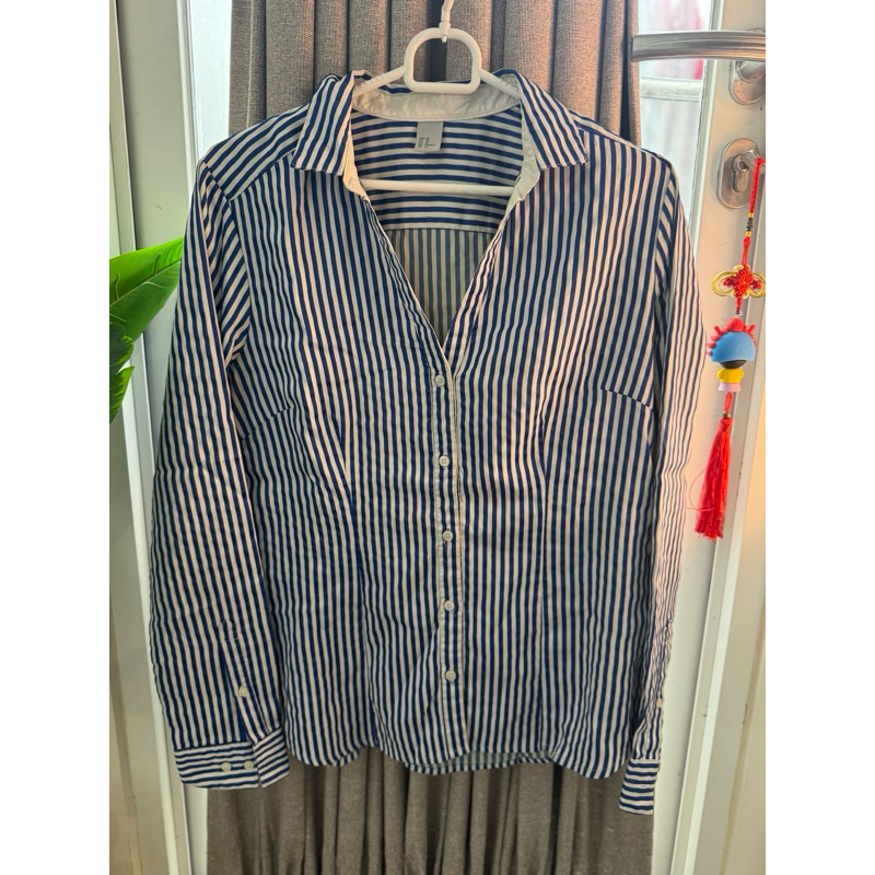 PRELOVED-KemejaGaris-H&M