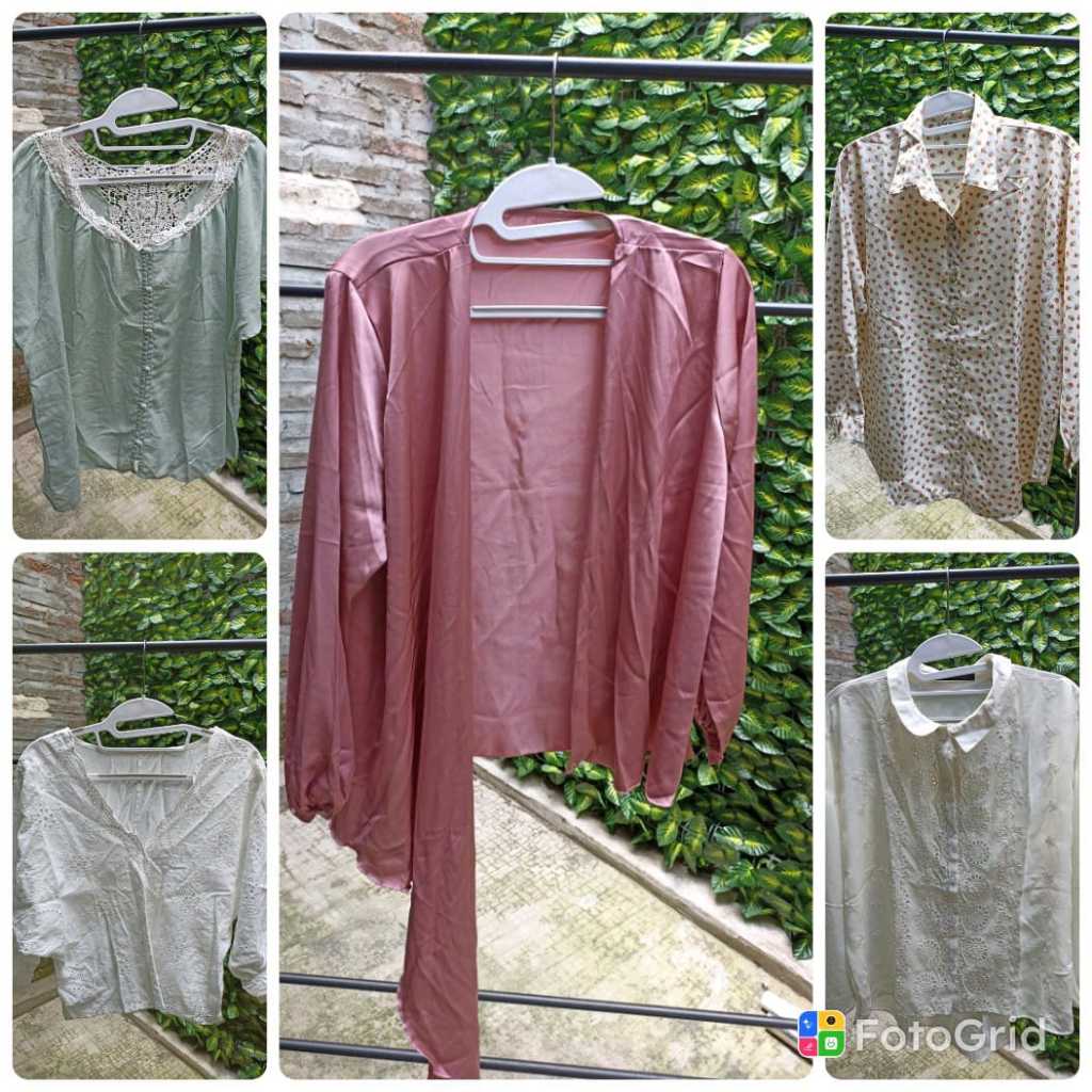 preloved vintage blouse - blouse vintage - preloved floral blouse - cottage core blouse