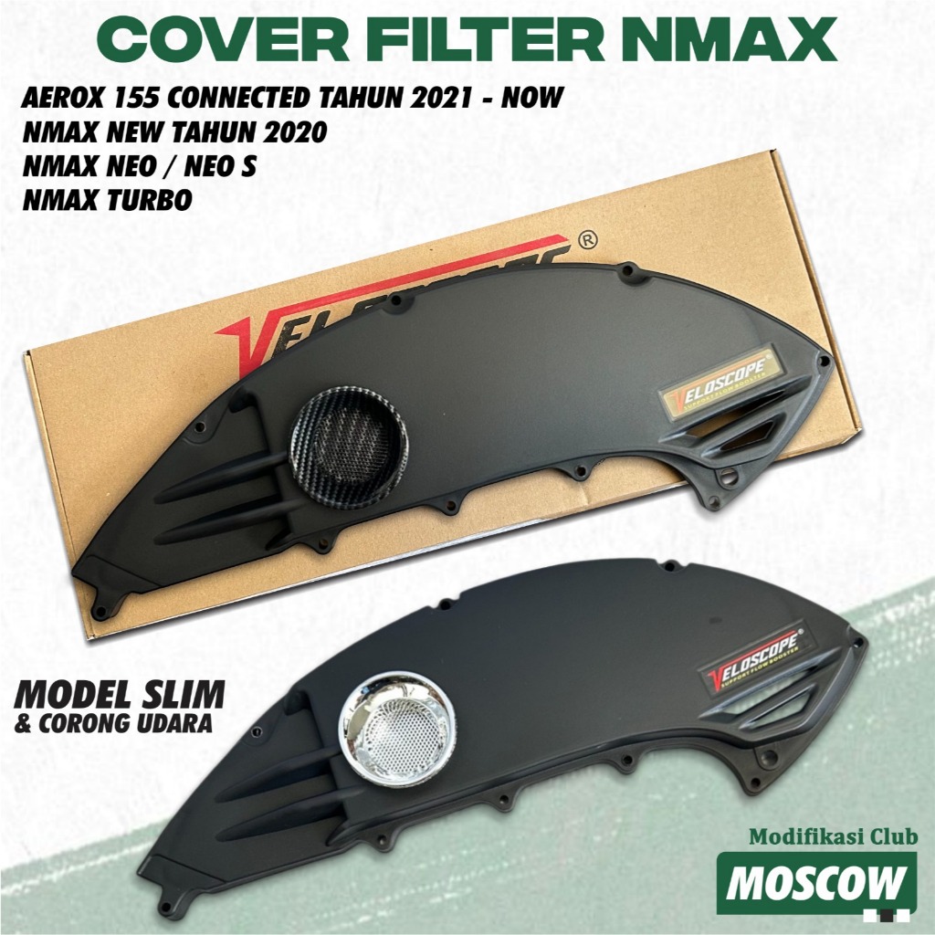 TUTUP FILTER NMAX NEW SLIM AEROX SLIM VARIASI NMAX NEO S NMAX TURBO 2020 - 2025 ALL NEW AEROX 155 CO