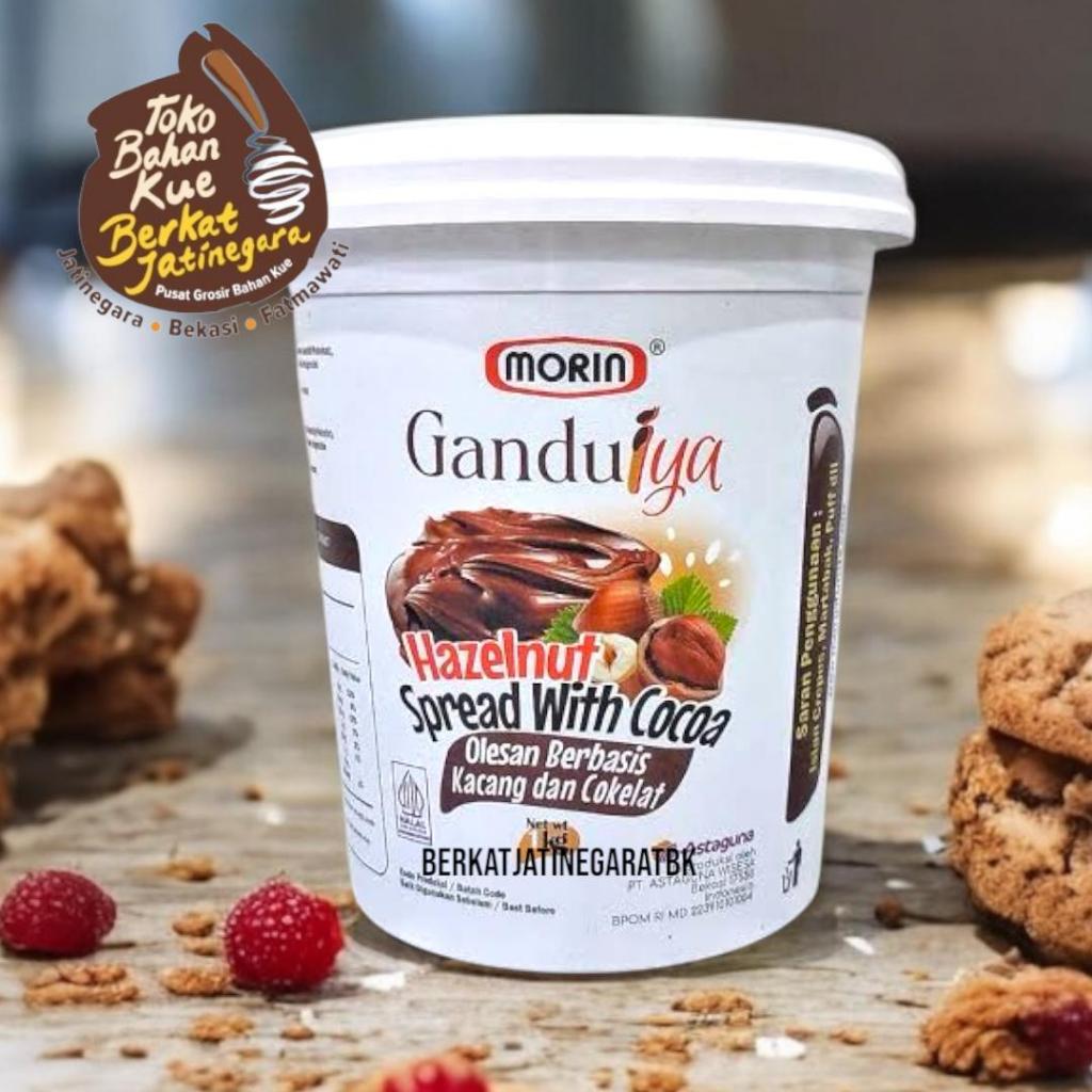 

SELAI MORIN GANDUIYA HAZELNUT SPREAD KEMASAN 1 KG / SELAI COKLAT KACANG