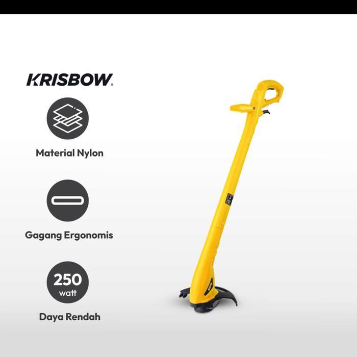 Krisbow Mesin Pemotong Rumput Listrik Elektrik 250 Watt Irgt22 Cordless Brush Cutter