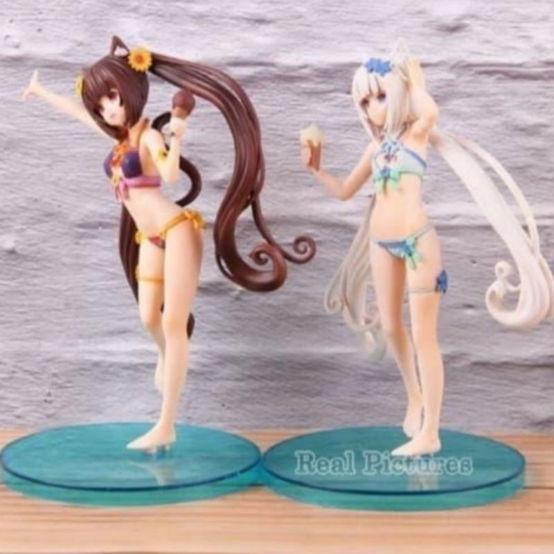 2 Pcs Anime Figure Nekopara