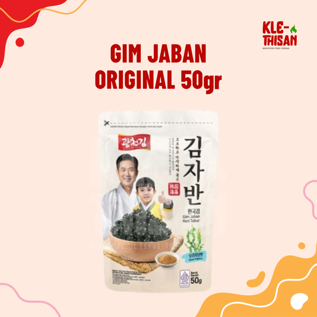 

Cahayadstore Gim Jaban Nori Tabur Rumput Laut Panggang 50G Halal