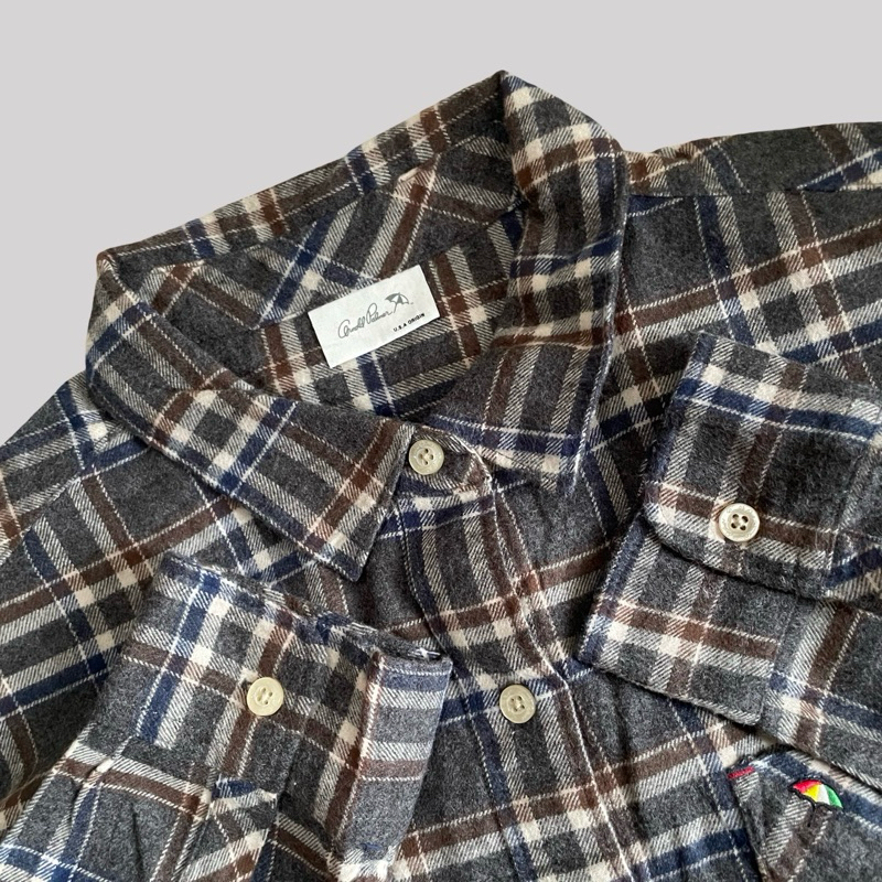 Kemeja Flannel Arnold Palmer Abu - M (5)
