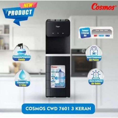 Dispenser Galon Bawah 3 Kran COSMOS CWD-7601 / Dispenser Galon Bawah BATAM
