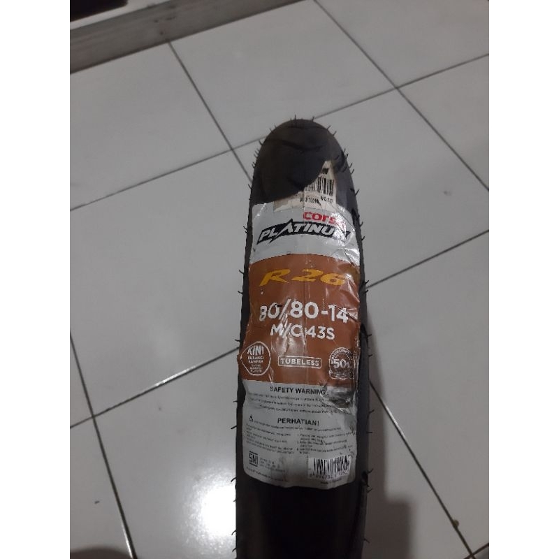 BAN LUAR TUBELESS 80/80 RING 14 R26 CORSA PLATINUM