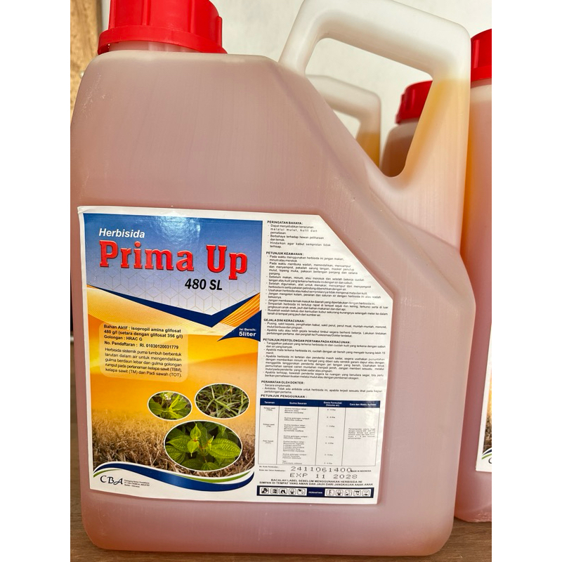 HERBISIDA PRIMA UP 480 SL /5 Liter/ Racun Rumput & Gulma Sampai Akar
