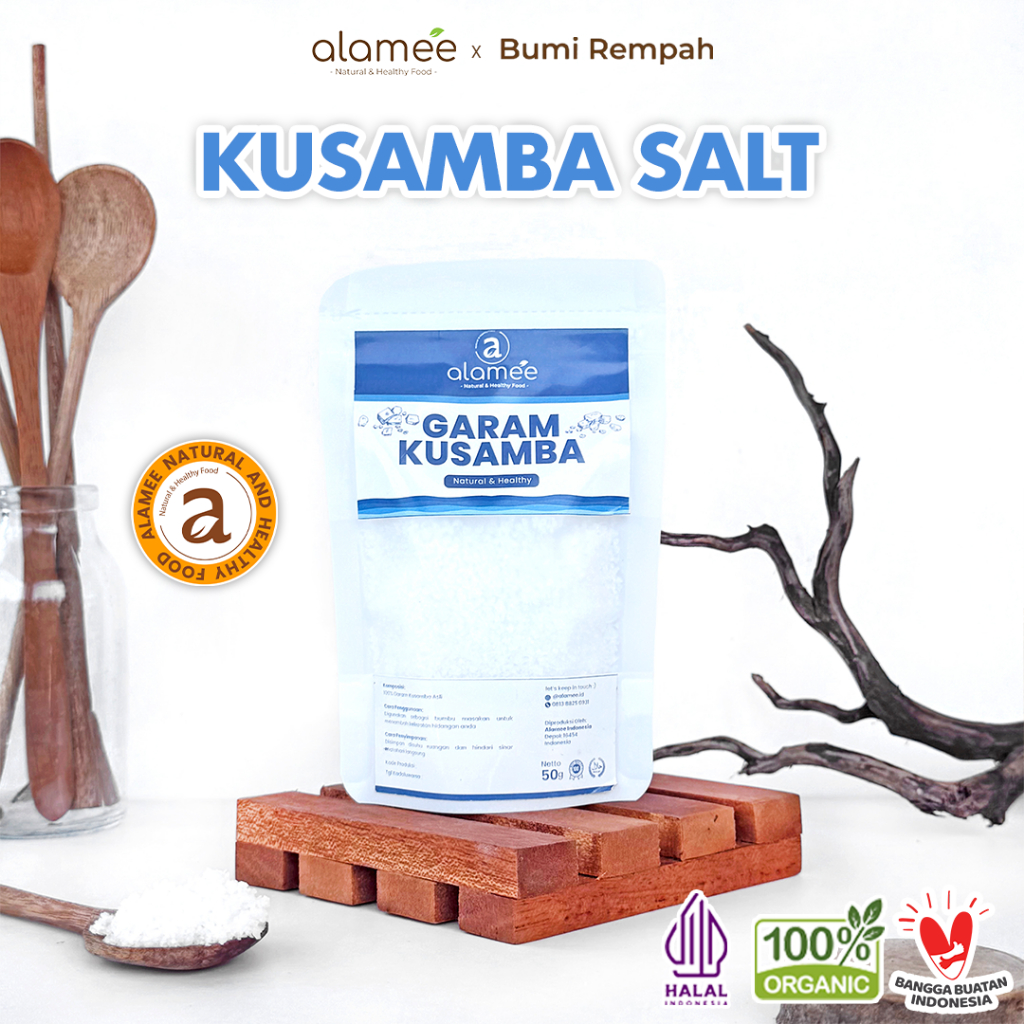 

Garam Kusamba Sea Salt Premium Laut Bali 50gr Organik Murni Natural Alami Organic Seasalt Lokal bumi rempah