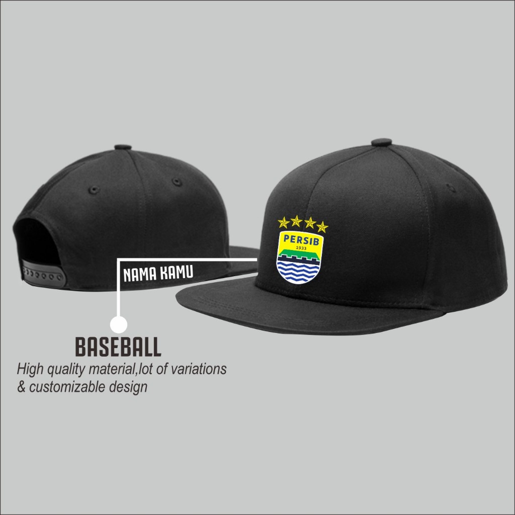 TOPI SNAPBACK PERSIB BANDUNG .TOPI PERSIB BANDUNG BINTANG 4.TOPI  PERSIB BANDUNG JUARA B2B
