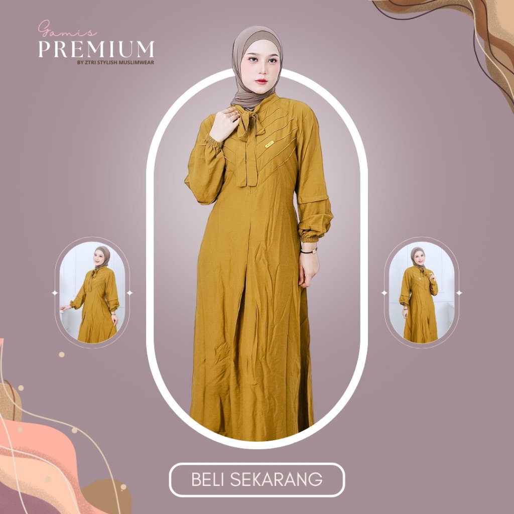Gamis trend masakini – Gamis Simple Casual Bahan Adem untuk acara formal