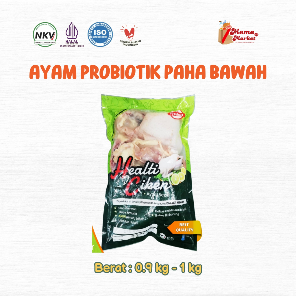 

Daging Paha Bawah Ayam Probiotik Healti Ciken | Mama Market Jakarta