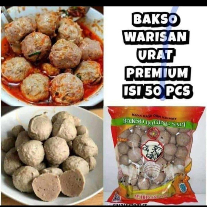 

baso warisan urat isi 50 pcs premium
