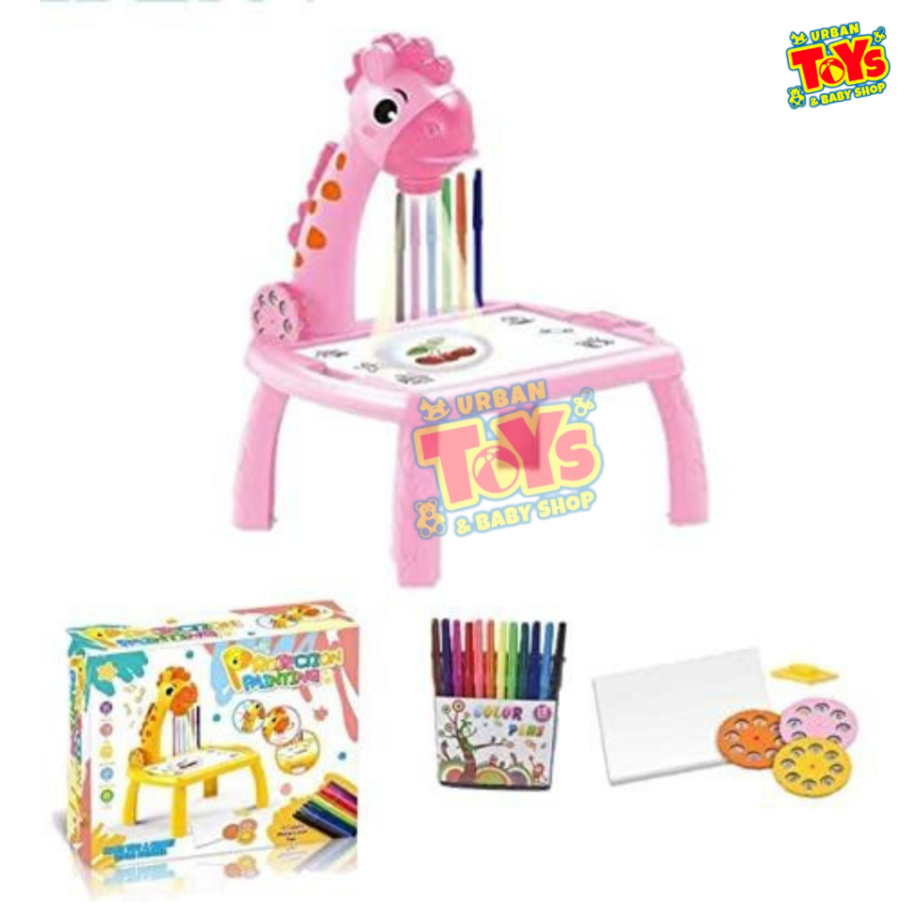 Mainan Edukasi Anak Mini Projection Table / Mainan Menggambar Anak