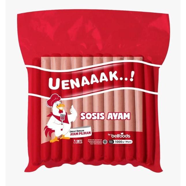 

BELFOODS Uenaaak Sosis Ayam 345 Gram - Isi 15 pcs