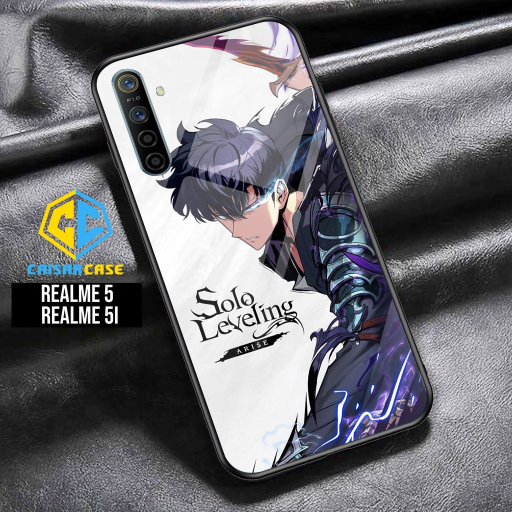 Case Realme 5 - Casing Realme 5i - ( Anime Solo Leveling ) - Case Hp - Casing Hp - Softcase Hp - Sof