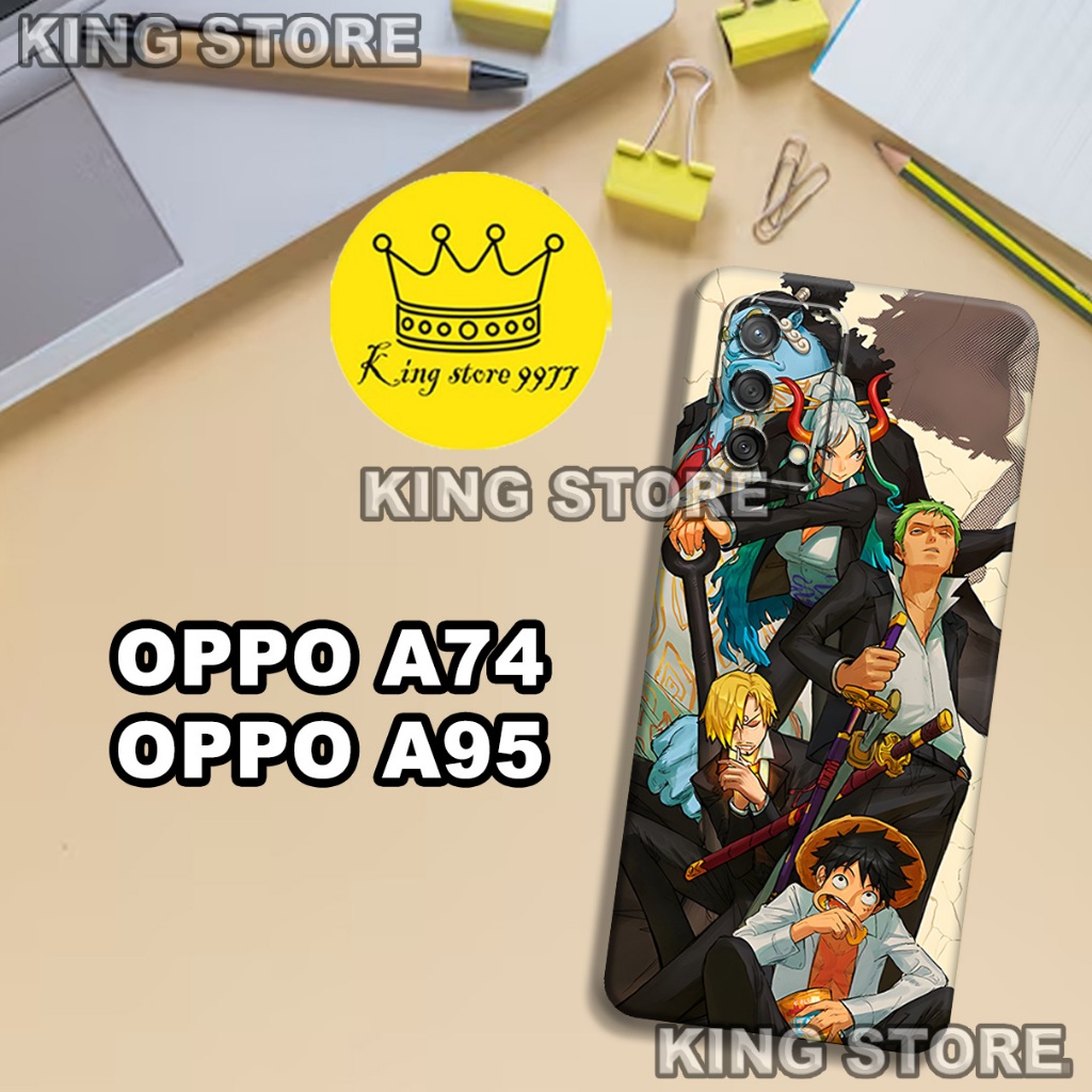 (KS1)  Softcase karet untuk OPPO A74 - OPPO A95 Motif gambar karakter Anime/casing OPPO A74 - OPPO A