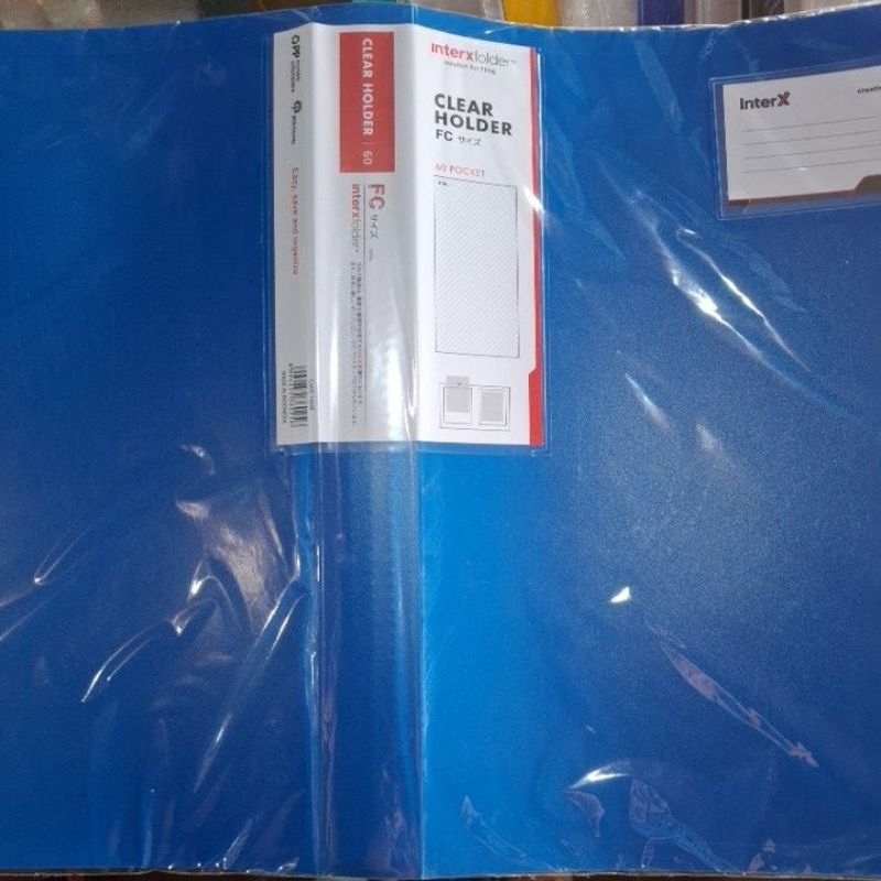 

dokumen keeper / document keeper folio isi 60 lembar interxfolder( warna: biru only)
