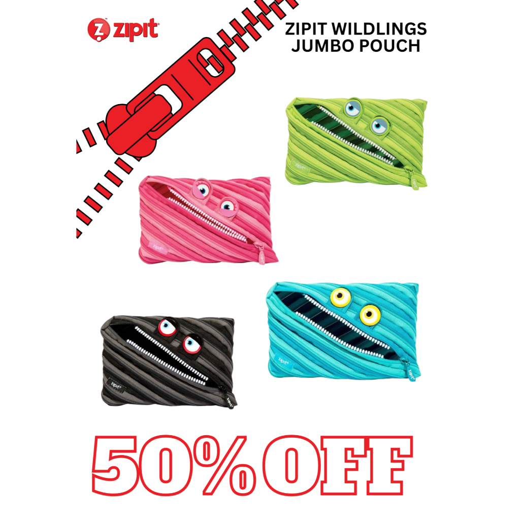 

Zipit Wildlings Jumbo Pencil Case