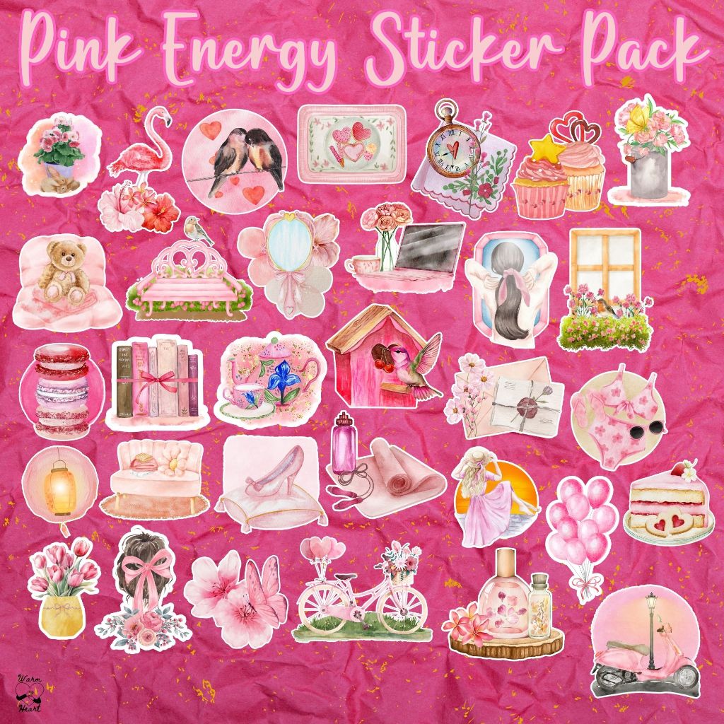 

Pink Energy Digital Stickers | Digital Stickers, Digital Planner Stickers, Goodnotes Stickers, Digital Journal Stickers, Ipad Stickers, Digital Planner Stickers, Printable Stickers, Scrapbook, Clipart, Aesthetic, Cute, PNG Stickers, Instant Download