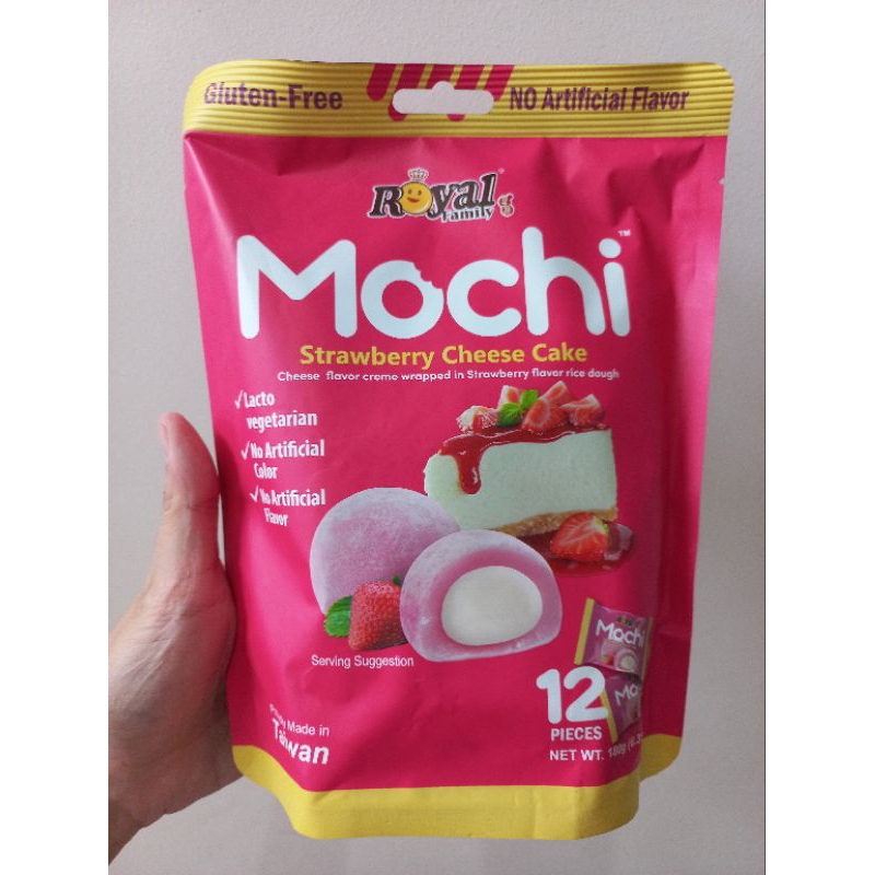 

royal mochi strawberry cheese cake /mint choco chip/mochi cookies (PO SABAR)