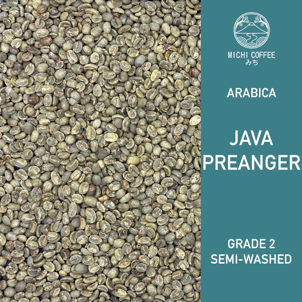 

MICHI GB Green Bean ARABICA JAVA PREANGER Biji Kopi Mentah Grade 2