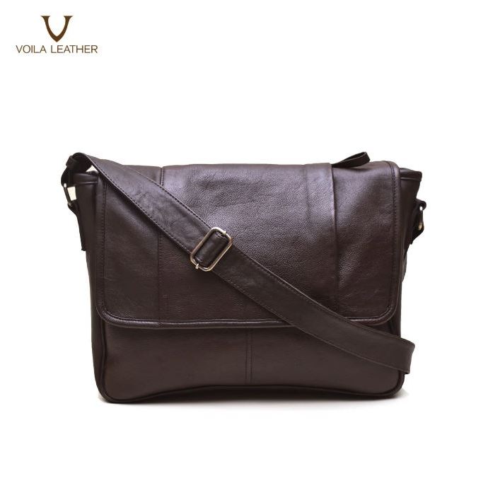 VOILA LEATHER | ROBIN Tas Selempang Pria Kulit Asli Genuine Leather Sling Bag Premium Elegant