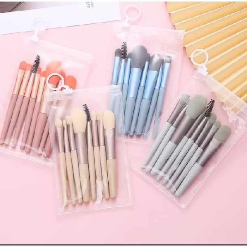 G (G9) BRUSH MAKE UP TREVEL / FREE POUCH / KUAS MAKE UP 8 IN 1