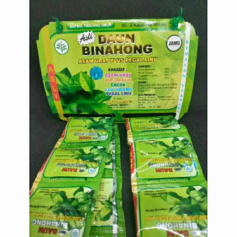 

DAUN BINAHONG KAPSUL ASAM URAT