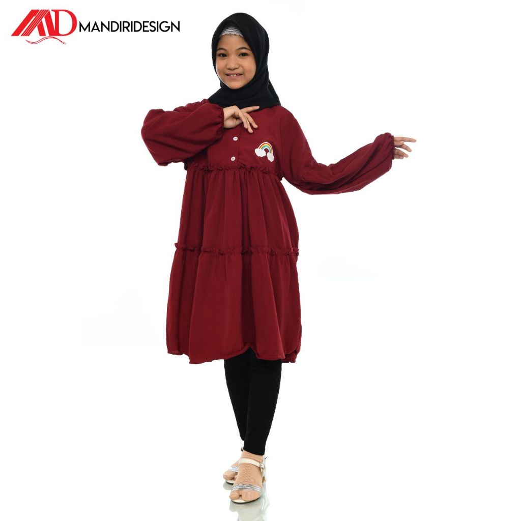 Tunik Anak Perempuan Julita Baju Atasan Tunik Anak Perempuan Usia 2 - 12 Tahun