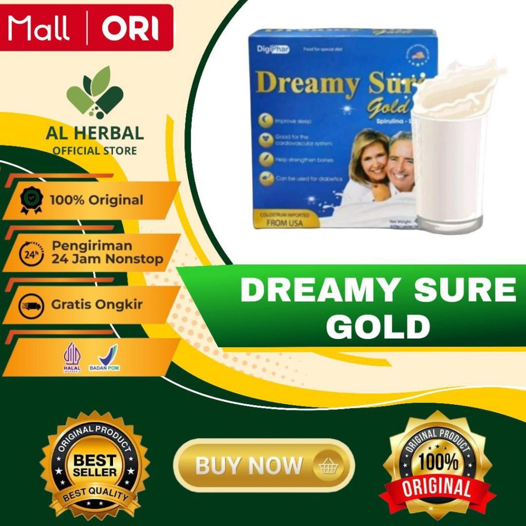 

Dreamy Sure Gold Susu Meningkatkan Kualitas Tidur, Membantu Memperkuat Tulang 1 Box