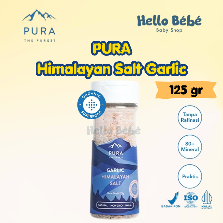 

Pura Garlic Himalayan Salt 125gr / Garam Himalayan Alamii 125gram