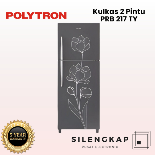 Polytron Kulkas 2 Pintu 165 Liter PRB 217TY / PRB-217TY / PRB217TY