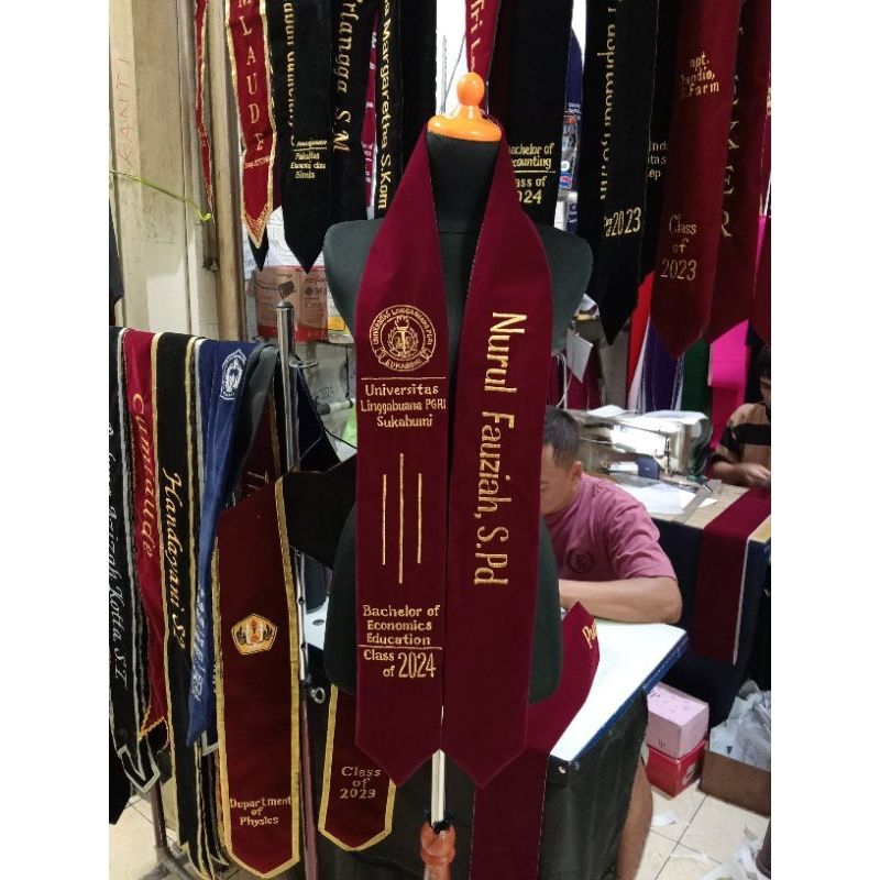 Selempang Wisuda Padang || Selempang Wisuda Costum || Selempang Wisuda Murah